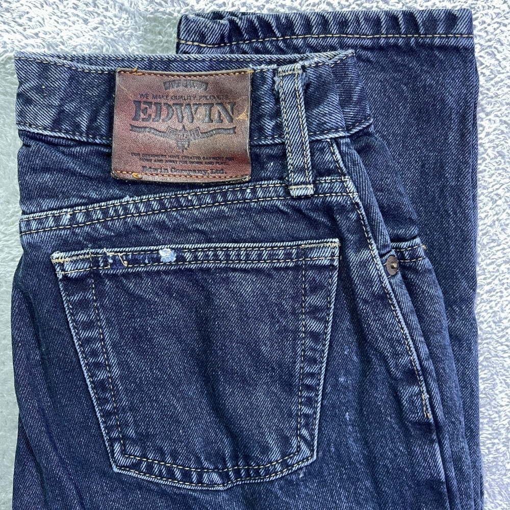 Edwin Jeans Men's 28x30 Berkeley Slim Fit‎ Dark Wash Denim Made in Japan Pants